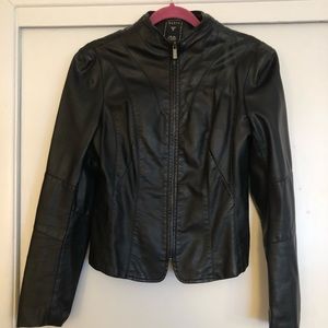 Guess pleather jacket black small